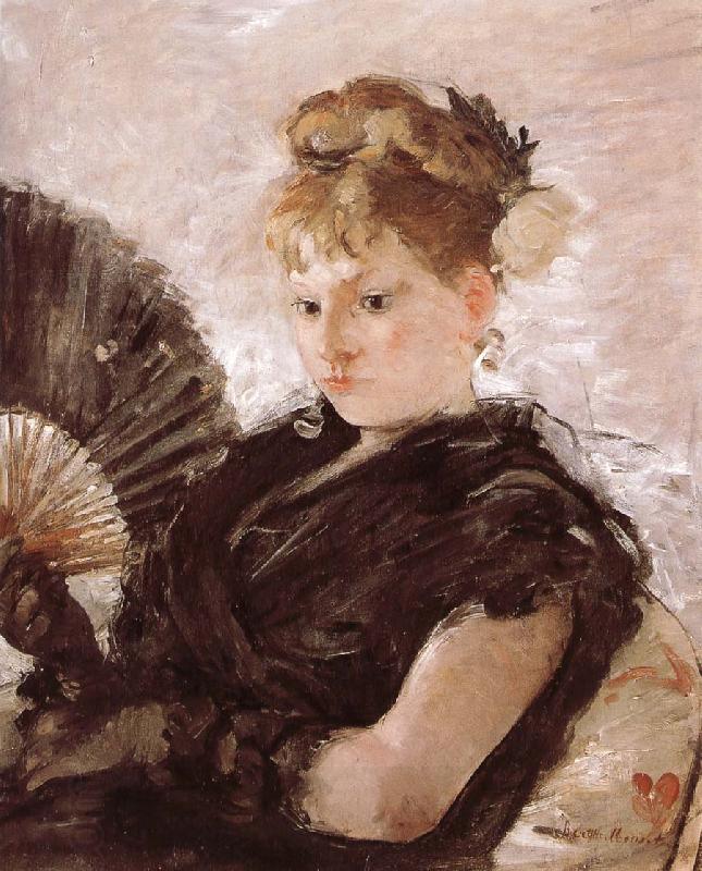 Berthe Morisot The woman holding a fan China oil painting art